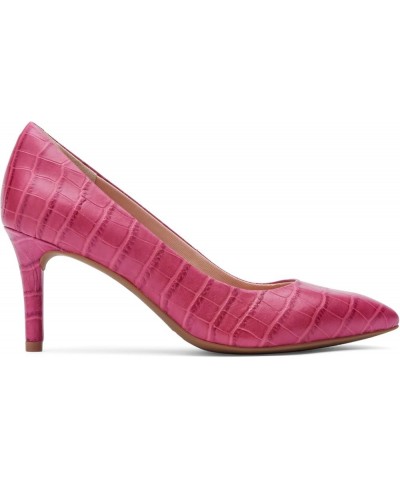 Womens Total Motion 75Mm Pointed Toe Pump Rasberry Sorbet Croco Leather $27.16 Pumps