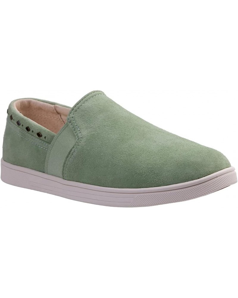 Waco Santa Barbara Rivet Classic Shoes Women's SP1126 | Color Laurel Green | Size 9 $51.16 Flats