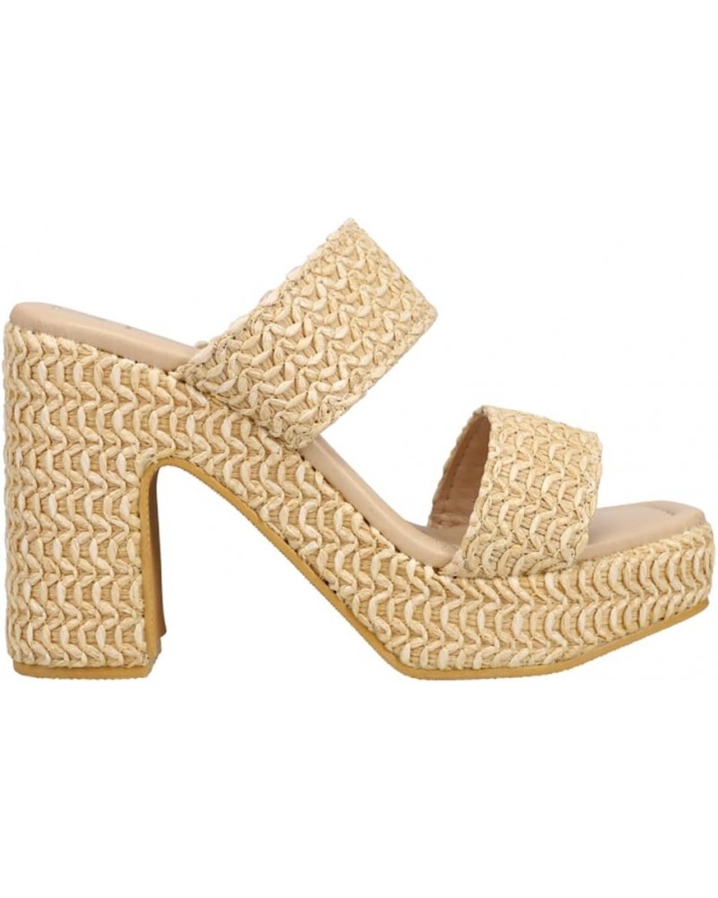 Women's GEM Flatform Heels (Natural, us_Footwear_Size_System, Adult, Women, Numeric, Medium, Numeric_8) $33.12 Sandals