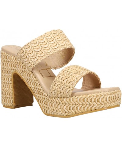 Women's GEM Flatform Heels (Natural, us_Footwear_Size_System, Adult, Women, Numeric, Medium, Numeric_8) $33.12 Sandals