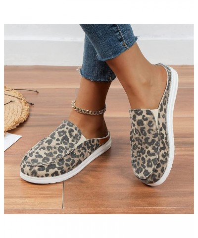 Women's Garden Clogs Sandals Casual Flats Canvas Slippers Slip on Mules Sneakers Loafer Shoes Summer Indoor Outdoor Anti-Slip...