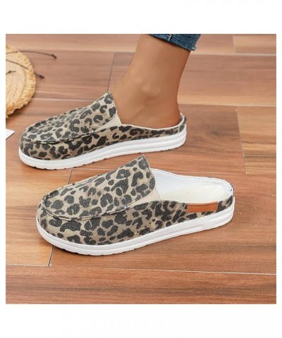 Women's Garden Clogs Sandals Casual Flats Canvas Slippers Slip on Mules Sneakers Loafer Shoes Summer Indoor Outdoor Anti-Slip...