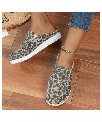 Women's Garden Clogs Sandals Casual Flats Canvas Slippers Slip on Mules Sneakers Loafer Shoes Summer Indoor Outdoor Anti-Slip...