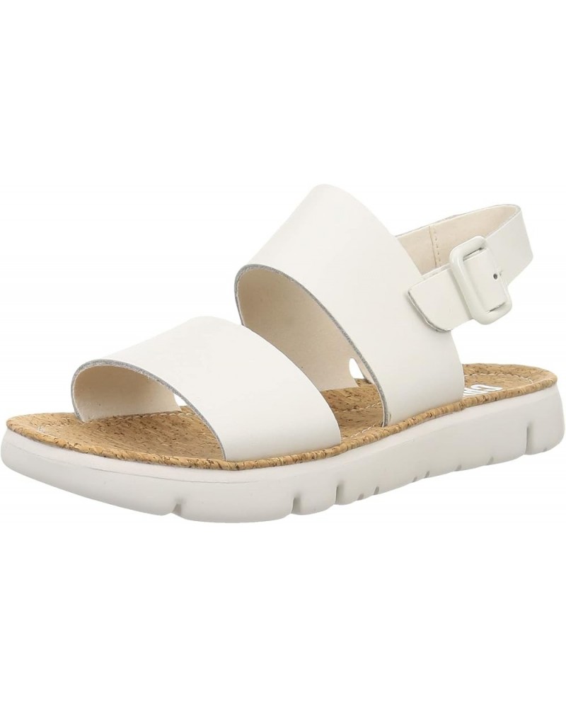 Women's Slingback Flat Sandal Off-white, (T94) $30.97 Sandals