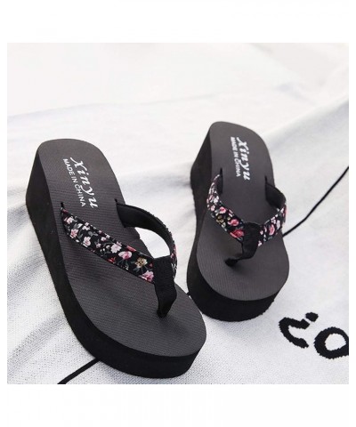 Sandals Women, Women'S Wedges Flip-Flop Sandals, Summer Platform Fashion Pinch Toe Sandals Rhine-Diamond, Outdoor Walking San...