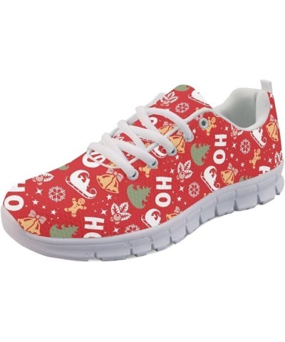 Women's Athletic Walking Shoes Non Slip Workout Shoes Mesh Tennis Shoes Lightweight Sneaker Christmas Red $21.27 Fashion Snea...