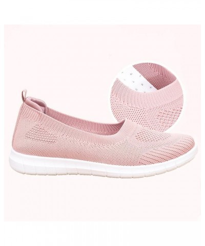 Women Breathable Lace Up Shoes Flats Casual Shoes Unisex Lightweight Work Shoes Sporty High Heel Sandals Wide Pink $20.60 San...