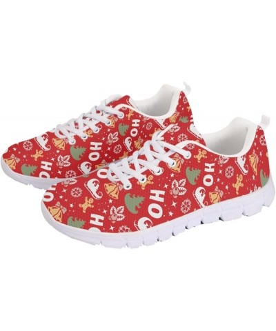 Women's Athletic Walking Shoes Non Slip Workout Shoes Mesh Tennis Shoes Lightweight Sneaker Christmas Red $21.27 Fashion Snea...