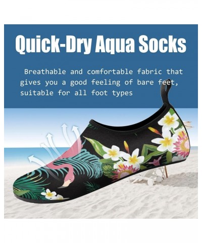 Water Shoes for Women Quick-Dry Aqua Socks Men Barefoot Shoes Swim Beach Accessories Slip-On Yoga Surf Aquatic Sports 10-blac...