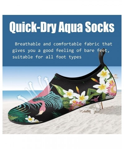 Water Shoes for Women Quick-Dry Aqua Socks Men Barefoot Shoes Swim Beach Accessories Slip-On Yoga Surf Aquatic Sports 10-blac...