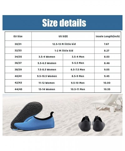 Water Shoes for Women Quick-Dry Aqua Socks Men Barefoot Shoes Swim Beach Accessories Slip-On Yoga Surf Aquatic Sports 10-blac...