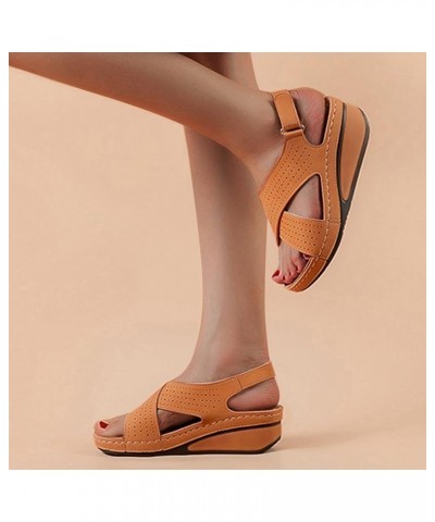 Dress Orthopedic Sandals Women 11 Wide Womens Summer Sandals Size 8.5 Dress Sandals for Women Comfortable Dressy Flat Best Me...