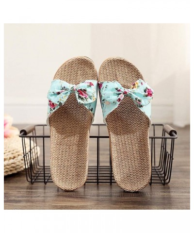 Flip Flops For Women Beach Slides Memory Foam Slippers For Women Black Platform Sandals Women Flats For Women 10-sky Blue $11...