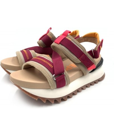 women's Ankle-strap Sandal Beige $28.20 Outdoor Shoes