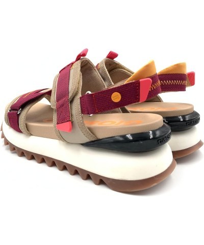 women's Ankle-strap Sandal Beige $28.20 Outdoor Shoes