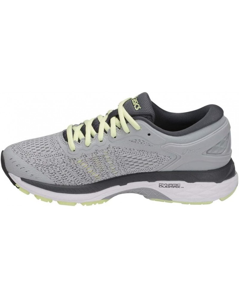 Women's GEL-Kayano 24 Running Shoes Glacier Grey/White/Carbon $45.49 Athletic Shoes