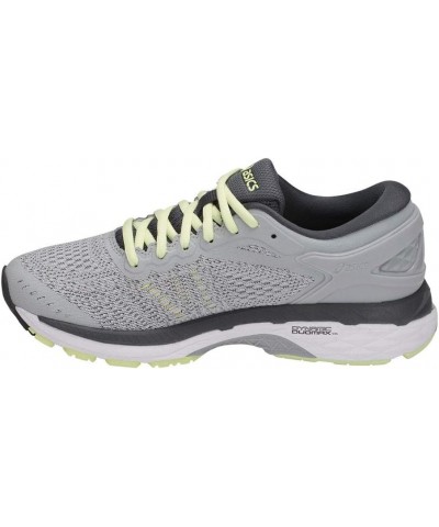 Women's GEL-Kayano 24 Running Shoes Glacier Grey/White/Carbon $45.49 Athletic Shoes