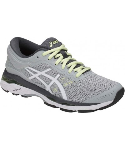 Women's GEL-Kayano 24 Running Shoes Glacier Grey/White/Carbon $45.49 Athletic Shoes