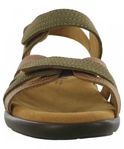 Pier Leather Sandals for Women – Genuine Leather Upper – Padded Insole – Adjustable Hook-and-Loop Closure Desert Sage $43.50 ...