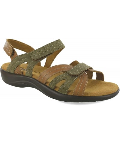 Pier Leather Sandals for Women – Genuine Leather Upper – Padded Insole – Adjustable Hook-and-Loop Closure Desert Sage $43.50 ...