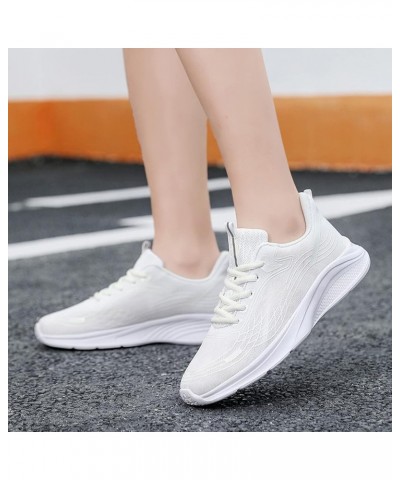 Womens Sneakers Size 7.5 Christmas, Womens Slip On Walking Shoes Non Slip Running Shoes Lightweight Gym Sneaker C-white $17.8...