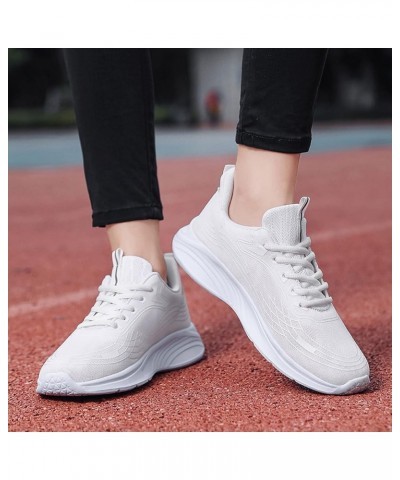 Womens Sneakers Size 7.5 Christmas, Womens Slip On Walking Shoes Non Slip Running Shoes Lightweight Gym Sneaker C-white $17.8...