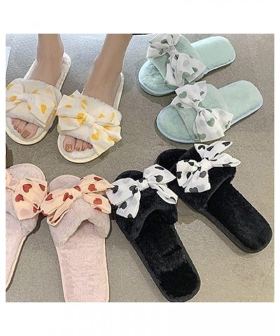 House Slipper for Women Classic Sweet Net Bows Vintage Shopping Teenager Comfy Open Toe Slippers for Ladies Pink $13.63 Slippers