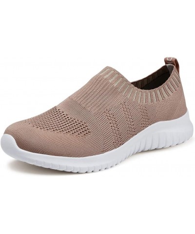 Nurse Shoes Womens Slip on Walking Sneakers Comfortable Lightweight Workout Shoes 2133 Apricot $20.64 Athletic Shoes