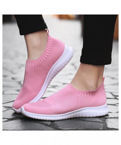 Nurse Shoes Womens Slip on Walking Sneakers Comfortable Lightweight Workout Shoes 2133 Apricot $20.64 Athletic Shoes