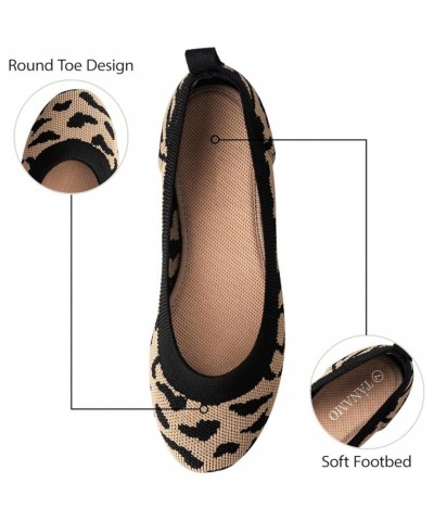 Women's Flat Ballet Shoes Knit Flat Shoes for Women Round Toe Slip on women flats for Dressy Casual Office Work Wedding Comfo...