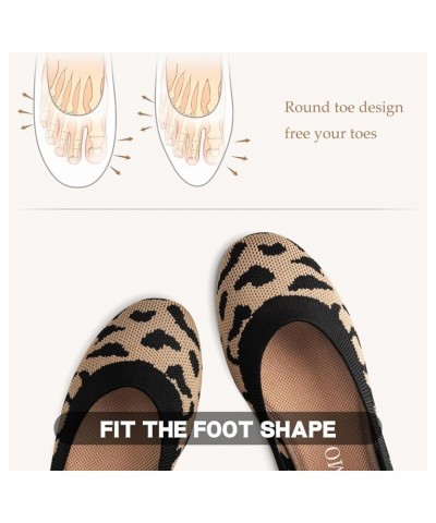 Women's Flat Ballet Shoes Knit Flat Shoes for Women Round Toe Slip on women flats for Dressy Casual Office Work Wedding Comfo...