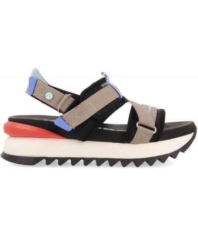 women's Ankle-strap Sandal Black/White $28.20 Outdoor Shoes