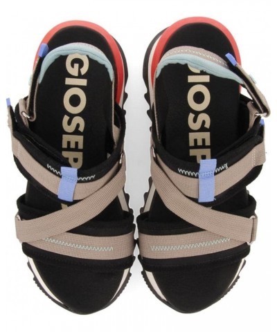 women's Ankle-strap Sandal Black/White $28.20 Outdoor Shoes