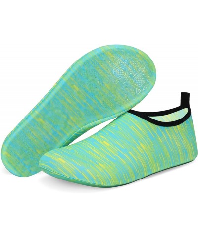 Water Shoes Barefoot Aqua Yoga Socks Quick-Dry Beach Swim Surf Shoes for Women Men Dstripe Green $8.39 Outdoor Shoes