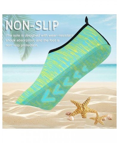 Water Shoes Barefoot Aqua Yoga Socks Quick-Dry Beach Swim Surf Shoes for Women Men Dstripe Green $8.39 Outdoor Shoes