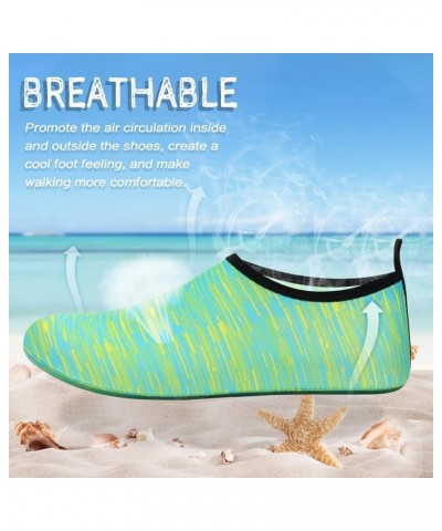 Water Shoes Barefoot Aqua Yoga Socks Quick-Dry Beach Swim Surf Shoes for Women Men Dstripe Green $8.39 Outdoor Shoes