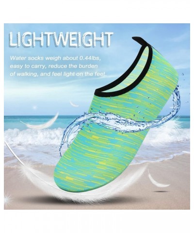 Water Shoes Barefoot Aqua Yoga Socks Quick-Dry Beach Swim Surf Shoes for Women Men Dstripe Green $8.39 Outdoor Shoes