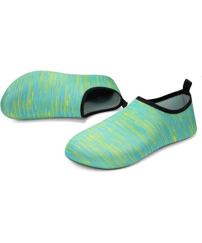 Water Shoes Barefoot Aqua Yoga Socks Quick-Dry Beach Swim Surf Shoes for Women Men Dstripe Green $8.39 Outdoor Shoes