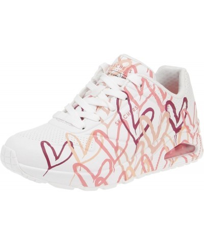 Women's Uno Loving Love Sneaker White Wcrl $34.85 Fashion Sneakers